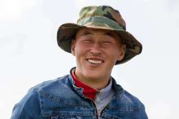 Smiling man, Mongolia