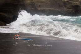 Bodyboard trick fail