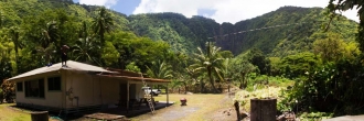 House in Waipio valley, Hawaii