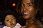 Father and child, Indonesia