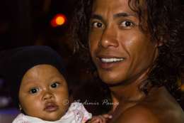 Father and child, Indonesia