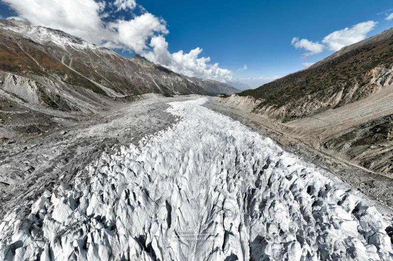 Raikot glacier tongue at Nanga Parbat, Pakistan