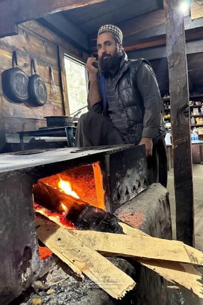 Local kitchen in Fairy Meadows, Pakistan