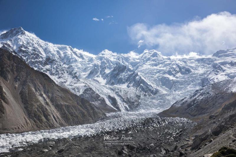 Raikot glacier and Nanga Parbat, Pakistan