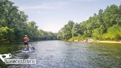 rieka Váh, splav na paddleboardoch, SUP, Wakelake