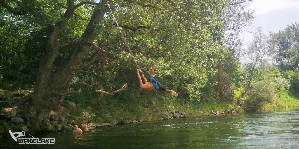 Hojdačka, rieka Váh, splav na paddleboardoch, SUP, Wakelake